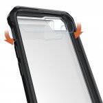 Wholesale iPhone 7 Plus Air Hybrid Clear Case (Black)
